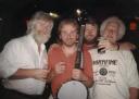 Brian with Pat Kelleher, John Sheahan & Eamon Campbell of The Dubliners